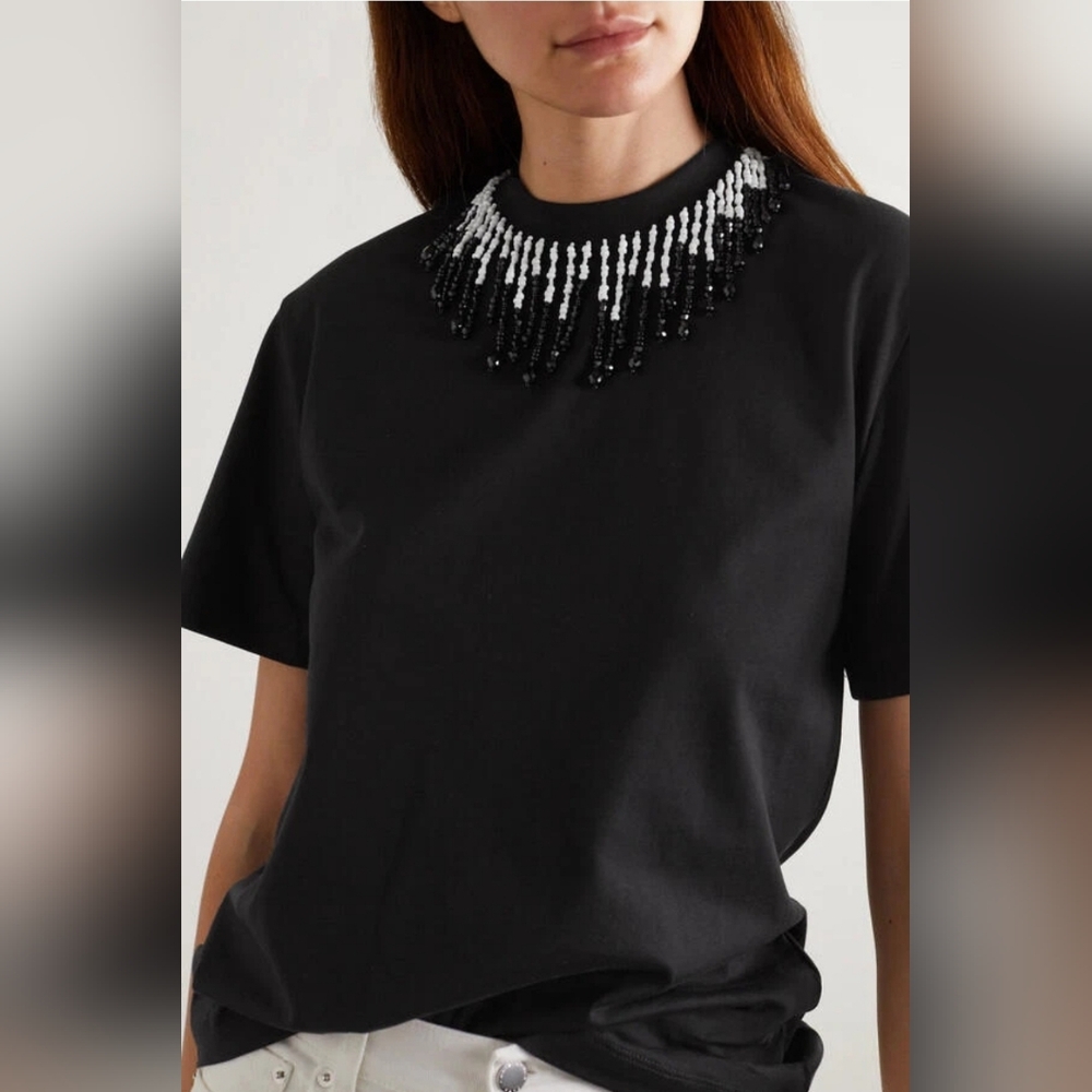 Christopher Kane Beaded Top Aso Rosario Dawson Used READ XS